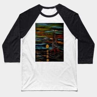 Sailing at sunset. Baseball T-Shirt